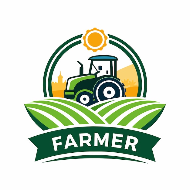 farmer logo vector art illustration 17