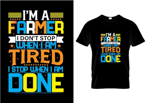 Farmer t shirt design