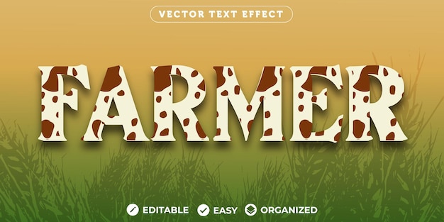 Farmer Text EffectFully Editable Font Text Effect