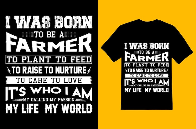 Farmer tshirt design template eps file