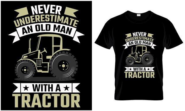 Farmer Tshirt design vector