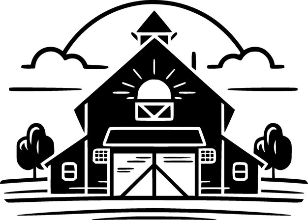 Vector farmhouse high quality vector logo vector illustration ideal for tshirt graphic