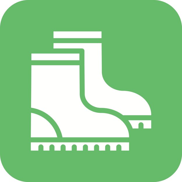 Vettore l'icona vettoriale di farming boots può essere utilizzata per l'icona di farming