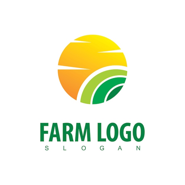 Modello di progettazione del logo agricolo