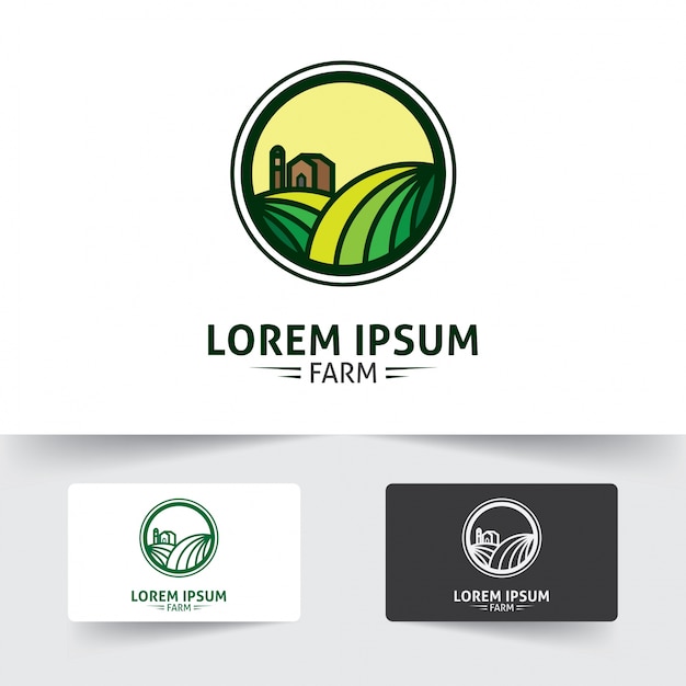 Farming logo template