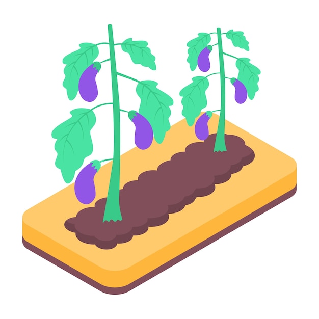 Farming rack isometric icon design