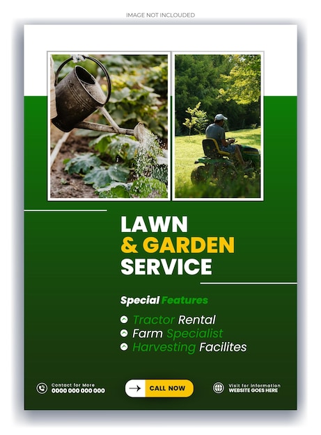 farming service flyer design