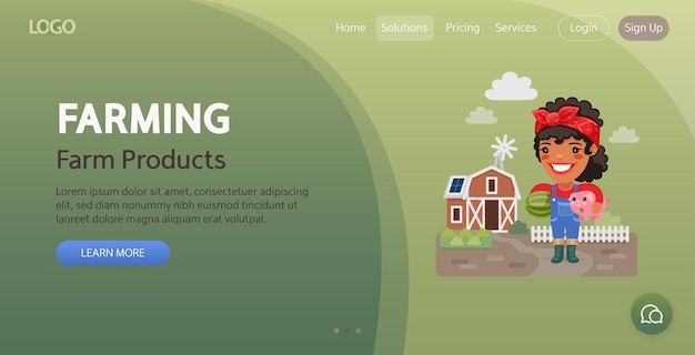 Farming Website Template