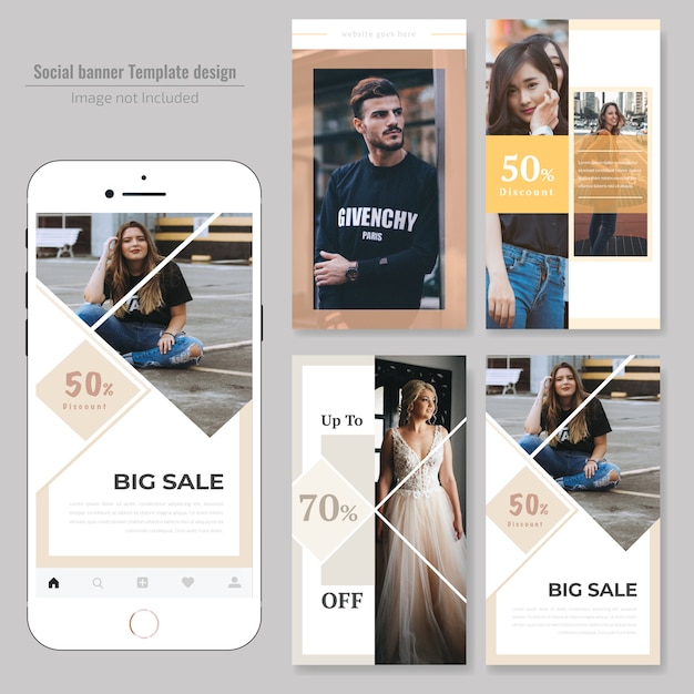 Fashin sale social media post template