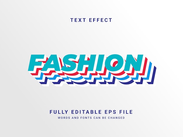 Fashion 3d Text Style Effect