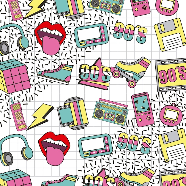 fashion 90s patches