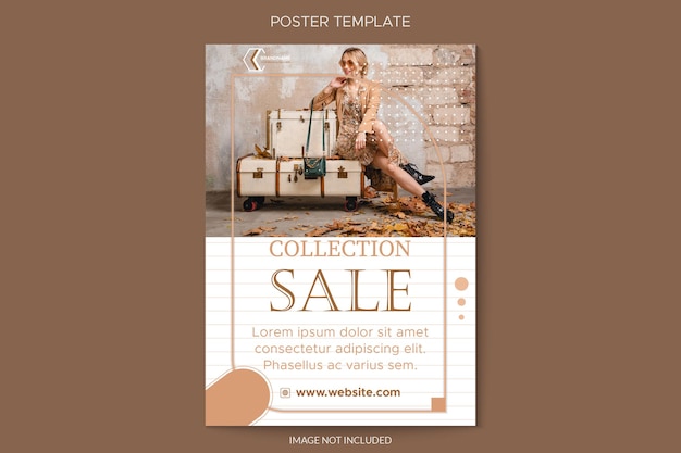 fashion advertising poster template