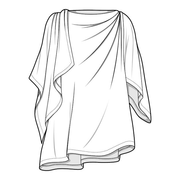 fashion apparel design flat sketch illustration design