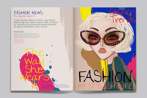 Vector fashion article illustration