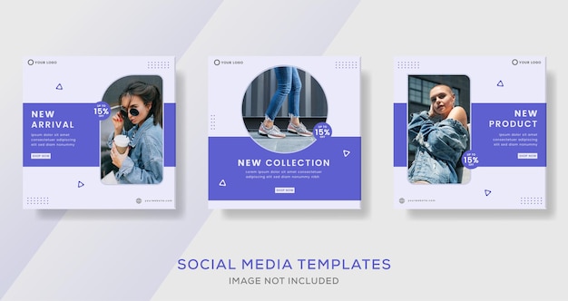 Vector fashion banner template for social media social post premium vector