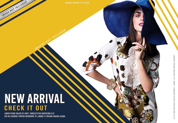 Vector fashion banner template