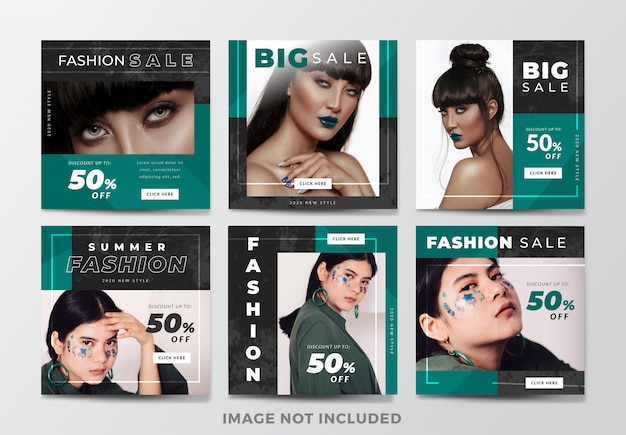 Fashion banner templates