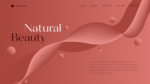 Fashion and beauty background template