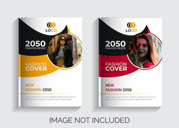 Fashion book cover template design. education cover page design. corporate business brochure.