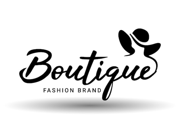 Fashion boutique vector logo creative women beauty