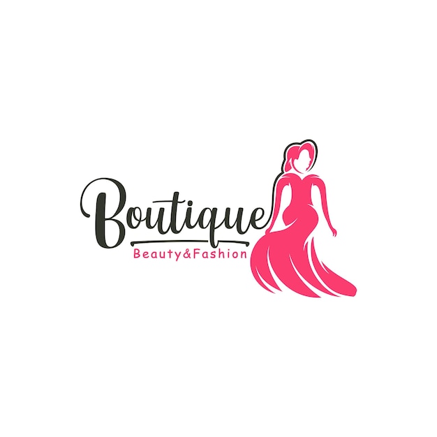 Fashion boutique vector logo illustration