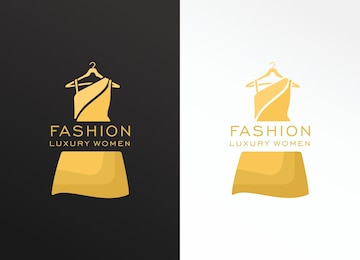 Premium Vector | Fashion brand logo for luxury woman dress and ...