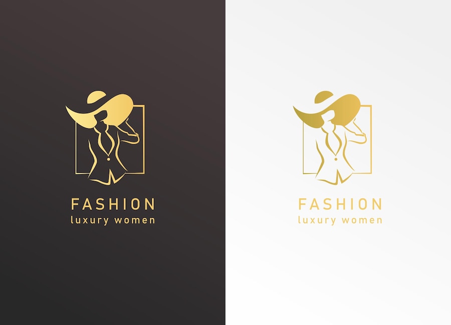 Premium Vector | Fashion brand logo for luxury woman women dress and ...