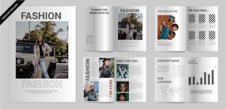 fashion brochure design template