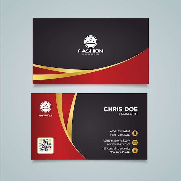 Fashion Business business card template Vector