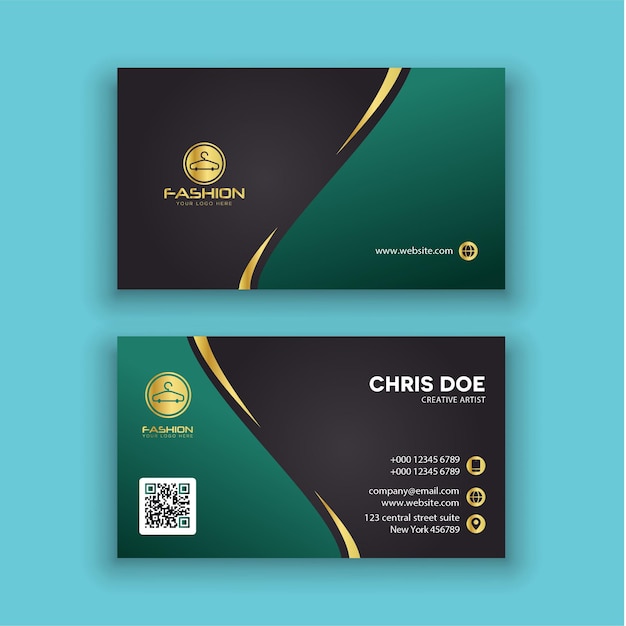 Fashion Business business card template Vector