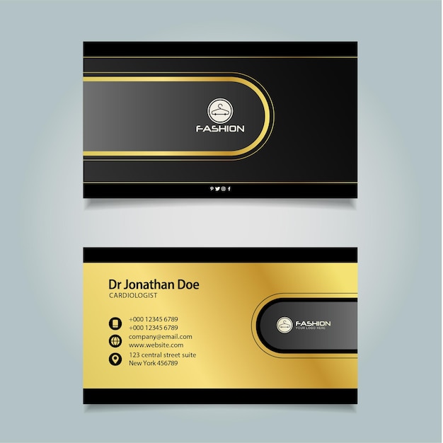 Fashion Business card template Vector