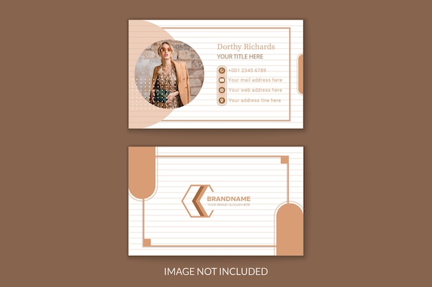 Fashion business card template