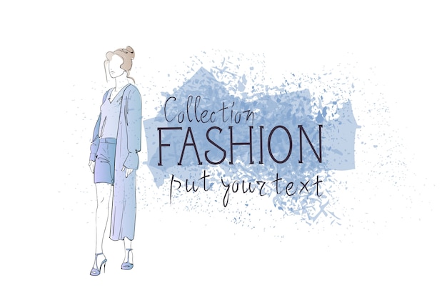 Fashion collection of clothes vrouw