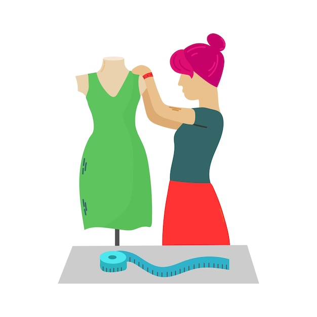 fashion designer icon clipart avatar logotype concepte isolated illustration