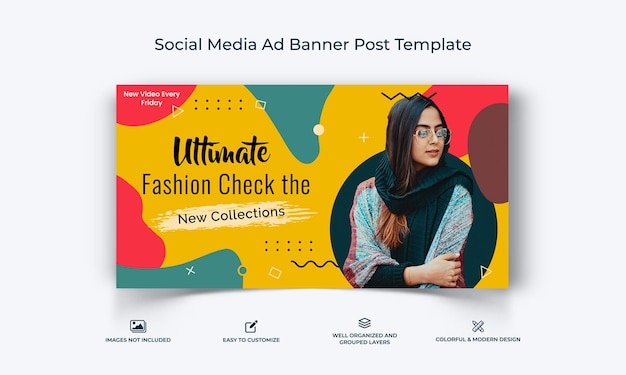 fashion facebook ad banner template