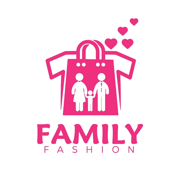 Vector fashion family logo