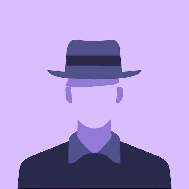 Vector a fashion forward man wearing a hat drawing vector illustration generative ai