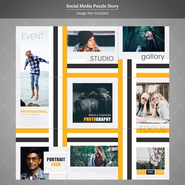 Fashion Gallary Social Media Puzzle Story Template