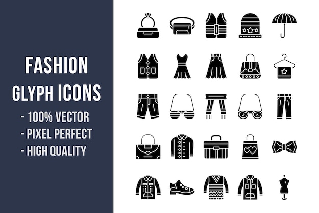 Fashion Glyph Icons