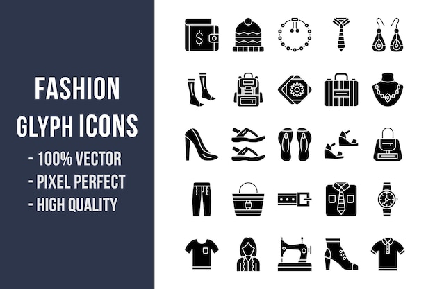 Fashion Glyph Icons