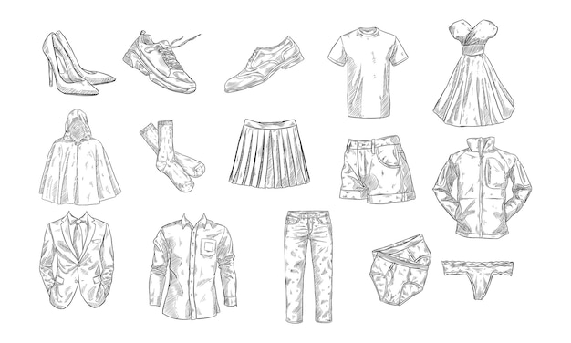 fashion handdrawn collection