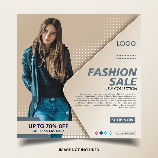 Fashion instagram banner post template