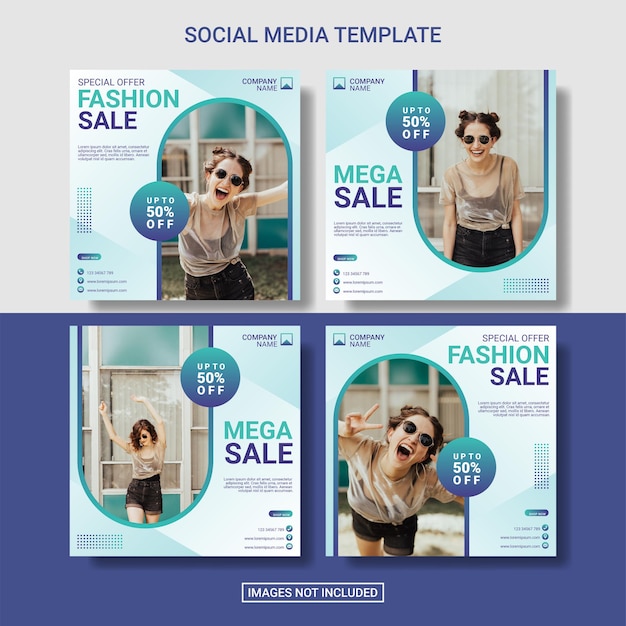ファッションInstagramの投稿テンプレートセット