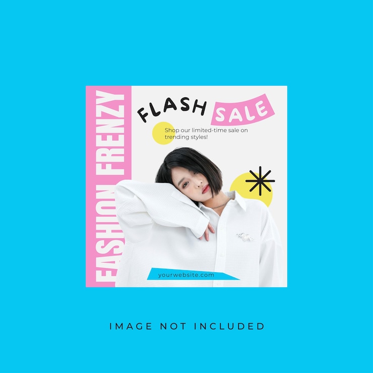 Vector 인스타그램 패션 포스트 템플릿