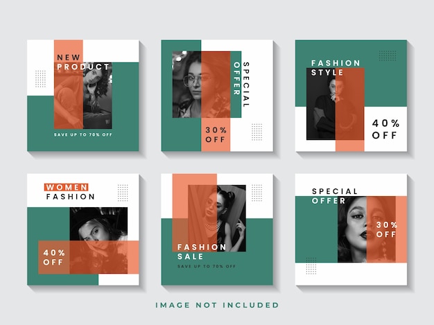 Fashion instagram post template