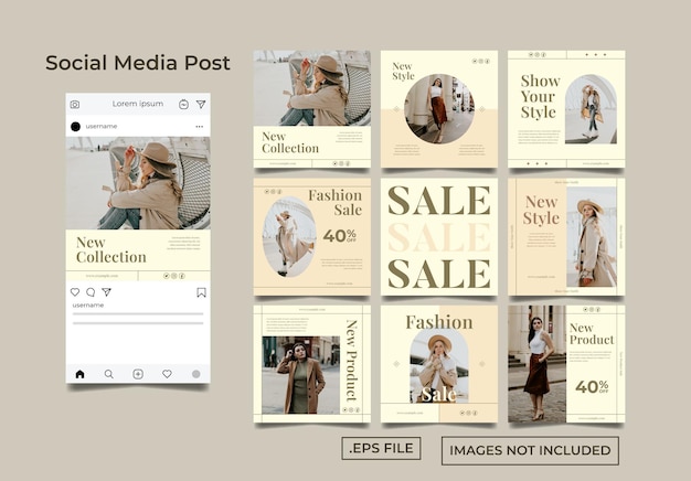 fashion instagram set collection