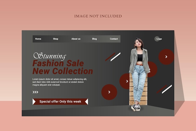 Fashion landing page