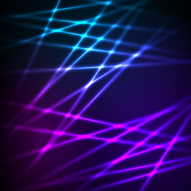 Vector fashion lights background of bright glowing blur lines vector illustration eps 10 futuristic style glow neon disco club or night party gorgeous graphic image template