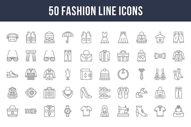 Fashion Line Icons