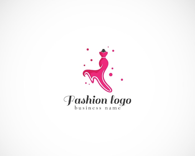 Vector fashion logo creative design template drawing beauty